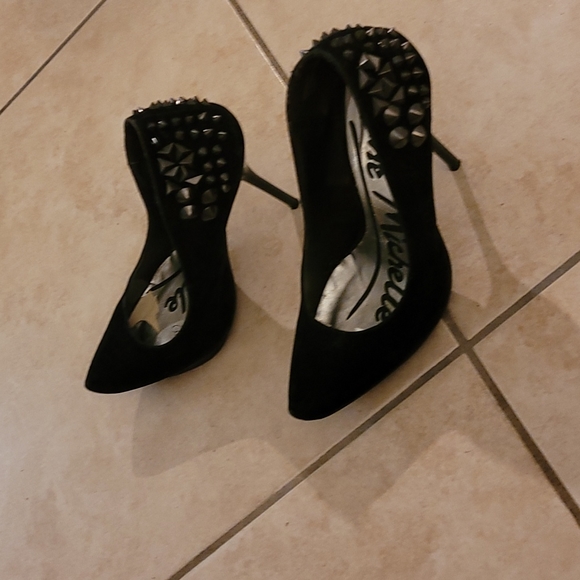 Anne Michelle black heels with studs Size 6 - Picture 5 of 17